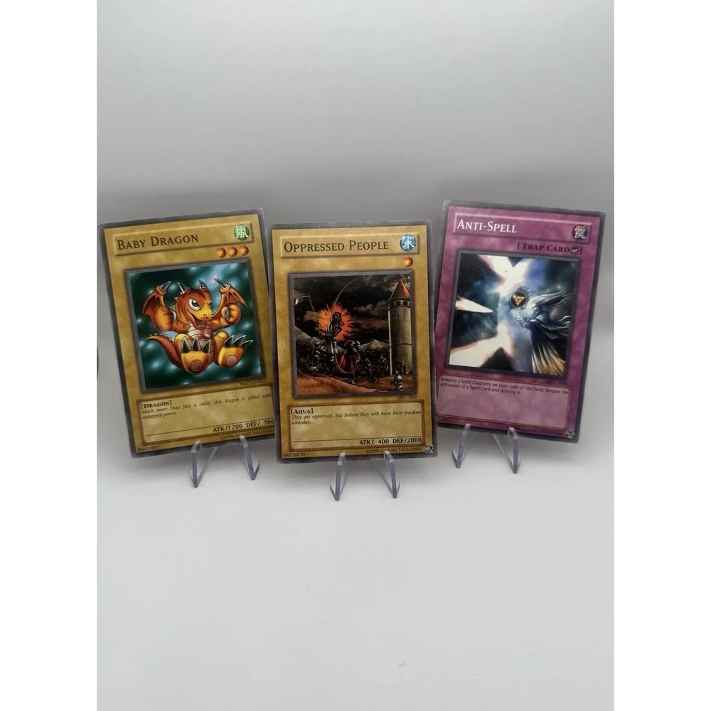 Yu-Gi-Oh Vintage 3 Card Lot Baby Dragon MRD-EN061 Anti-Spell Oppressed People